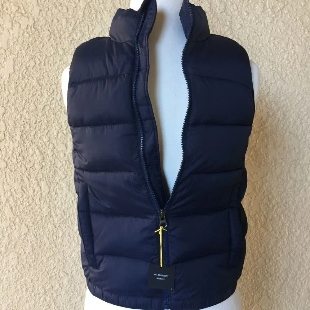 Gap Kids Puffer Utility Vest Navy‎ Blue Size S NWT